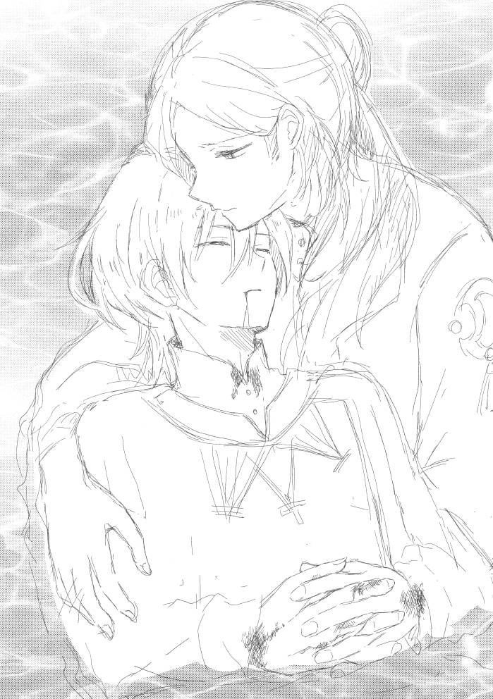 暴走気味の三次創作（ラフ）